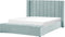 NOYERS - Bed met opbergruimte - Mintgroen - 180 x 200 cm - Fluweel