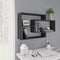 vidaXL - Wandschappen - 104x20x58,5 - cm - bewerkt - hout - grijs