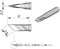 JBC Tools C105112 Soldeerpunt Mesvorm, recht Grootte soldeerpunt 0.3 mm Inhoud: 1 stuk(s)