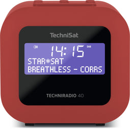 Technisat Techniradio 40 - DAB+ Wekkerradio - USB-aansluiting - Rood