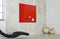 glasmagneetbord XL Sigel Artverum 1000x1000x18mm rood SI-GL202