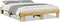 vidaXL - Bedframe - zonder - matras - 140x190 - cm - massief - hout - eiken