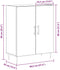 vidaXL - Dressoir - Zwart - Eiken - 69,5x34x90 - cm - Geengineerd - Hout