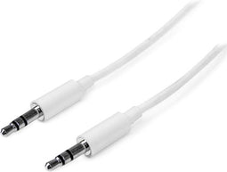 StarTech MU1MMMSWH - 3.5mm Stereo Audiokabel - Man naar man - Wit