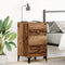 vidaXL - Nachtkastje - Oud - Hout - 40x35x70 - cm - Engineered - Hout