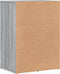 vidaXL - Dressoir - 59x39x80 - cm - bewerkt - hout - grijs - sonoma - eikenkleurig