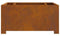 vidaXL - Vierkante - Vuurkorf - 80x80x40 - cm - Weerbestendig - Staal