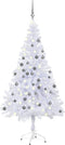vidaXL - Kunstkerstboom - met - verlichting - en - kerstballen - 620 - takken - 180 - cm