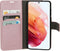 Mobiparts Galaxy S21 - Wallet Case - Saffiano motief - Roze