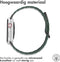 imoshion Magnetisch lederen bandje - Geschikt voor Apple Watch 1, 2, 3, 4, 5, 6, 7, 8, 9, 10 (42 mm), SE - 38/40/41 mm - Groen - One Size