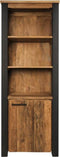 HSM Collection Boekenkast Atlanta - rustiek oud teak/metaal