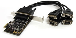 Startech.com PEX4S553B - 4-poort RS232 PCI Express - 4x Serieel (9-pins)
