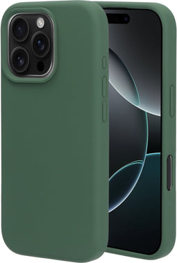 Mobiparts iPhone 16 Pro - Silicone Cover - Soft-touch - Groen
