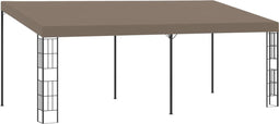 vidaXL - Wandprieel - 6x3 - m - stof - taupe