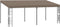 vidaXL - Wandprieel - 6x3 - m - stof - taupe