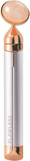 Finishing Touch Flawless Contour Rozenkwarts Gezichtsmassageroller - 2 opzetstukken - inclusief batterij