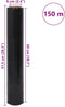 vidaXL - Stretchfilm - 2 - st - 17 - μm - 50 - cm - x - 150 - m - zwart