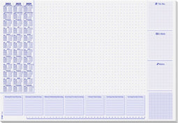 Sigel bureau onderlegger - Lilac - 59,5x41cm - 30 vel - dag/weekindeling en notities - 2023/2024/2025 - schrijfonderlegger - SI-HO355