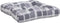 vidaXL - Palletkussens - 3 - st - stof - ruitpatroon - grijs