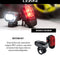 Lezyne KTV Drive + 200 KTV Drive Verlichting set - Fietsverlichting Set - USB Oplaadbaar - Fietslamp Voorlicht en Achterlicht - 200 lumen - Waterdicht - Zwart