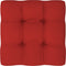 vidaXL - Palletkussen - 80x80x12 - cm - stof - rood
