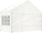 vidaXL - Prieel - met - dak - 11,15x4,08x3,22 - m - polyetheen - wit