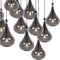 Lucide TEARS - Hanglamp - LED Dimbaar G4 16x1,5W 3000K - Zwart