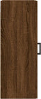 vidaXL - Wandkast - 34,5x34x90 - cm - bewerkt - hout - bruin - eikenkleur
