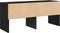vidaXL - Schoenenrek - stapelbaar - 89,5x30x40 - cm - zwart - eikenkleurig