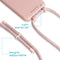 iMoshion Hoesje Geschikt voor iPhone Xs / X Hoesje Met Koord - iMoshion Color Backcover met afneembaar koord - Roze