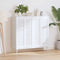 vidaXL - Kastdeuren - louvredesign - 4 - st - 99x29,5 - cm - wit