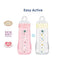MAM BABY - Easy Active - Flessen met X-flow speen - Berry + Pearl (2 stuks)