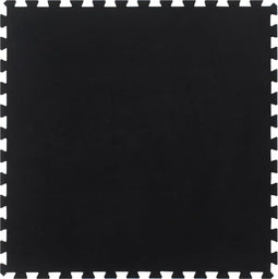 vidaXL - Rubbertegel - 12 - mm - 100x100 - cm - zwart