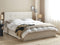 LORIENT - Bed met opbergruimte - Beige - 160 x 200 cm - Polyester