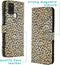 iMoshion Hoesje Geschikt voor Samsung Galaxy A21s Hoesje Met Pasjeshouder - iMoshion Design Softcase Bookcase - Goud / Zwart / Allover de luxe