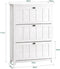 SoBuy FSR162-W - Schoenenkast - 3 Kleppen - Vintage Wit