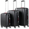 Monzana Hardcase Kofferset Baseline – 3 Stuks M/L/XL - Zwart