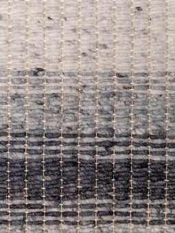 Varenna Black Vloerkleed - 250x300 - Rechthoek - Laagpolig,Structuur Tapijt - Industrieel - Grijs, Wit, Zwart