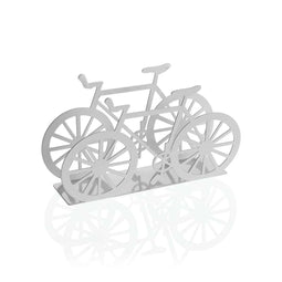 Servethouder Versa Wit Metaal Keramisch Staal Ijzer 4,5 x 9,5 x 16,5 cm Fiets