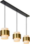 Lucide FIRMIN - Hanglamp - 3xE27 - Dimbaar - Mat Goud / Messing