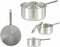 Sauspan met deksel Zilverkleurig Aluminium 4 L 24,5 x 12 x 41 cm (10 Stuks)