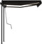 vidaXL - Luifel - automatisch - met - LED - en - windsensor - 3x2,5 - m - antracietkleur