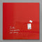 glasmagneetbord XL Sigel Artverum 1000x1000x18mm rood SI-GL202