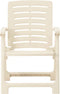 vidaXL - Tuinstoelen - 4 - st - kunststof - wit