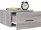 vidaXL - Nachtkastjes - 2 - st - wandgemonteerd - 35x35x20 - cm - grijs - sonoma - eiken