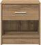 vidaXL - Nachtkastjes - 2 - st - met - lade - 39x28x41 - cm - artisanaal - eikenkleurig