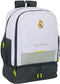 Safta Real Madrid - Trainings Rugzak - 50 x 35 x 24 cm - 42 L - Inclusief schoenenvak - Wit