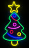 Neon Lamp - Kerstboom - Kerst - Dimbaar - Incl. Ophanghaakjes - Neon Sign - Neon Verlichting - Neon Led Lamp - Wandlamp