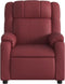 Fauteuil verstelbaar kunstleer wijnrood