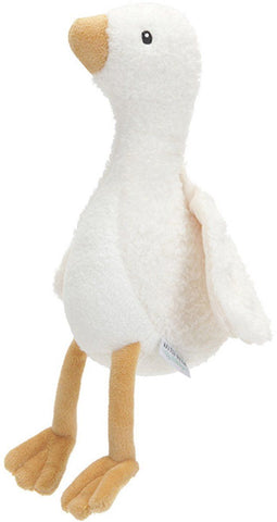 Little Dutch - Newborn Naturals - Knuffel Little Goose 17 cm - Naturel